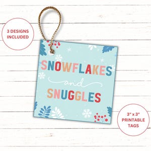Brr Basket Gift Tag | Brr Box Printable | Burr Basket Gift Tag | Cozy Burr Box Tag | Snowflakes and Snuggles Gift Tag Warm and Cozy