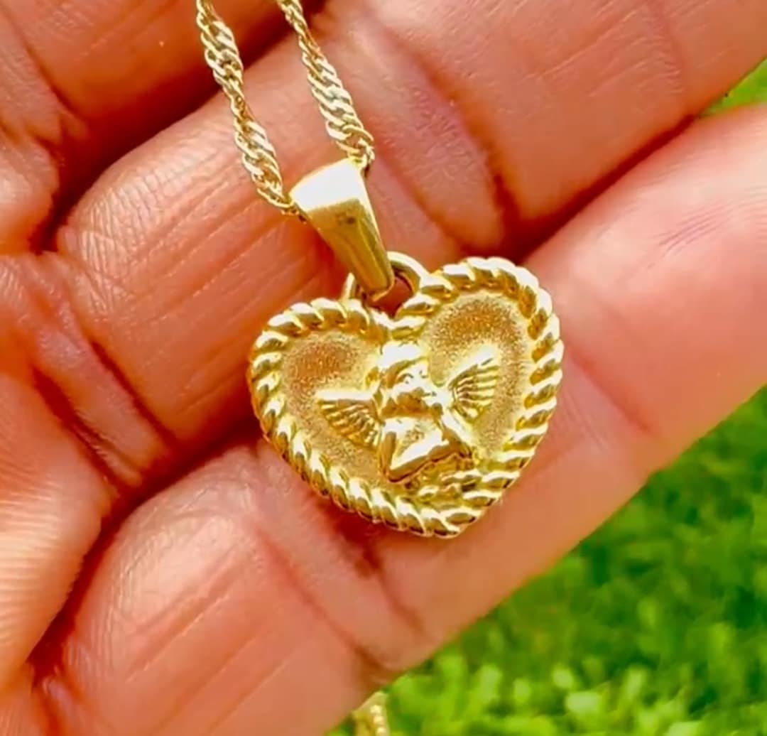 18K Angel Pendant Necklace main image 1