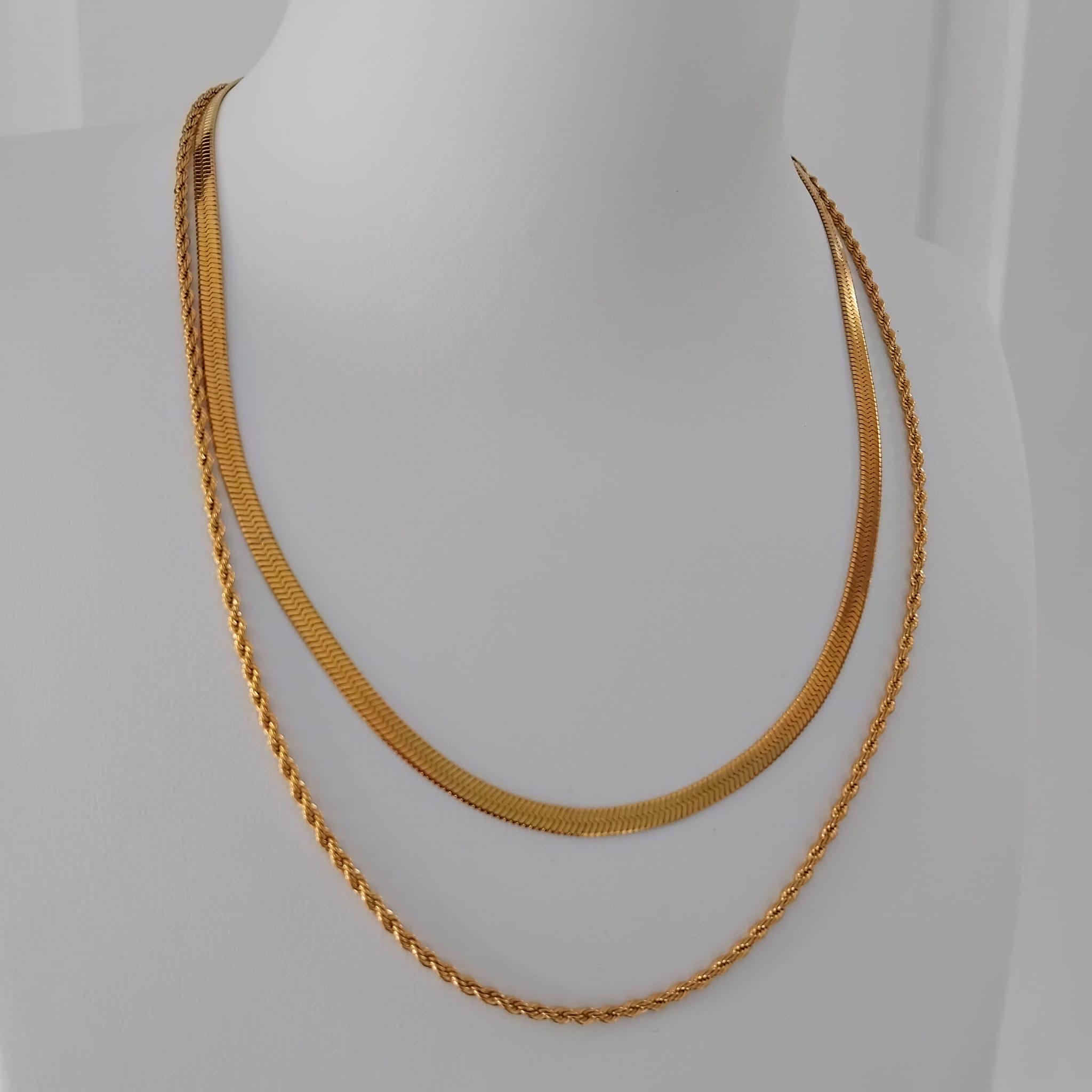 Collana Serpente A Doppio Strato Con Ciondolo Cobra – Catena A Girocollo In Oro E Argento – Stile Punk E Originale – Gioiello Ipoallergenico Per Donna