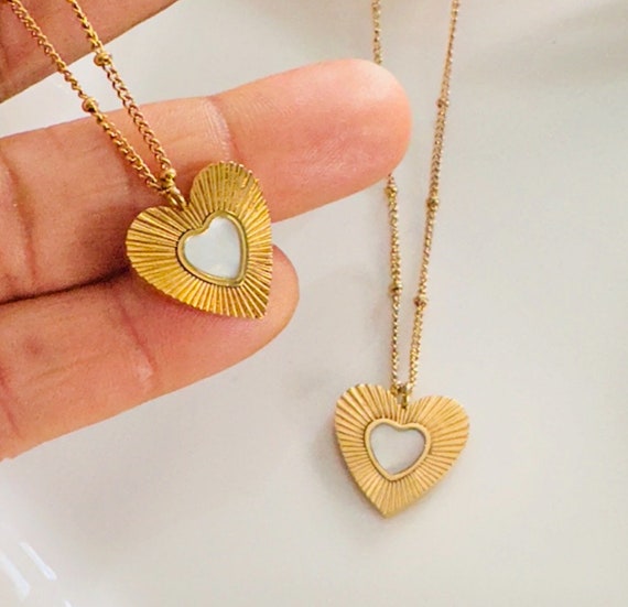 Cœur En Or 18 Carats – Occasion – Bijou Porté – Purété Garantie