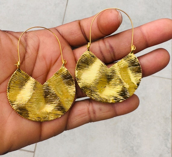 Orecchini Cerchio Fascia Piatta in Oro18kt - Gioielleria Marchi Carlo