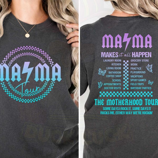 Mama Tour_Front and Back_DTF Transfer_Multiple Options