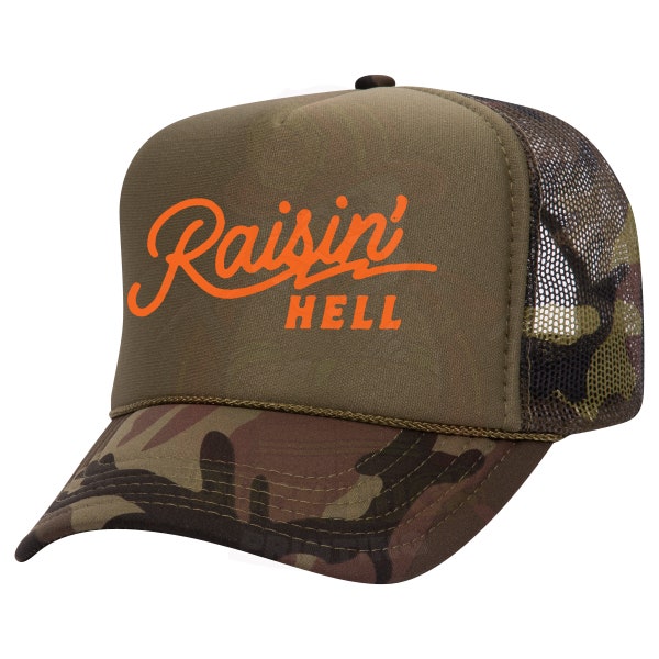 Raisin Hell_Trucker Hat DTF Transfer