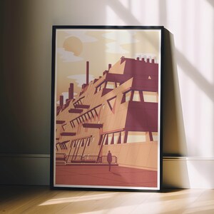BUNKER - Mäusebunker - Wall Art - Architecture Poster - Art Print - Architecture Print - Berlin Architecture
