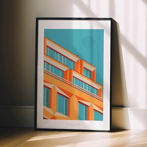 LICHTFABRIK, Berlin Architecture, Kreuzberg Art, Architecture Poster, Minimal Art, Fine Art Architecture, Wall Art