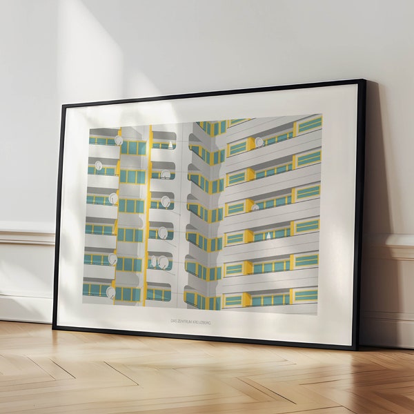 NKZ - Kottbusser Tor - Zentrum Kreuzberg - Neues Kreuzberger Zentrum - Wall Art - Architecture Poster - Art Print - Architecture Print