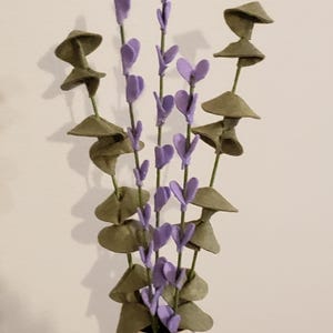 Felt Lavender Stem, bouquet filler, bundle of 3 stems