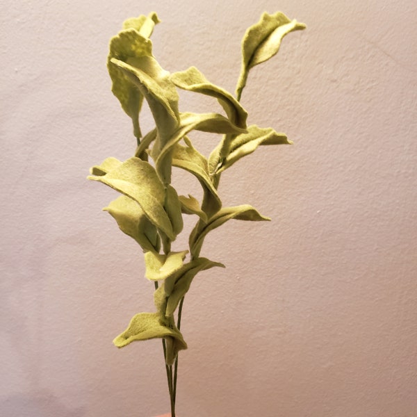 Felt Leaves, Faux Greenery, Felt filler
