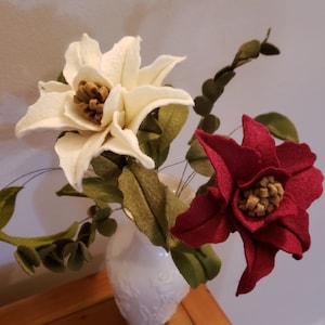 Felt Poinsettia, Christmas Poinsettia