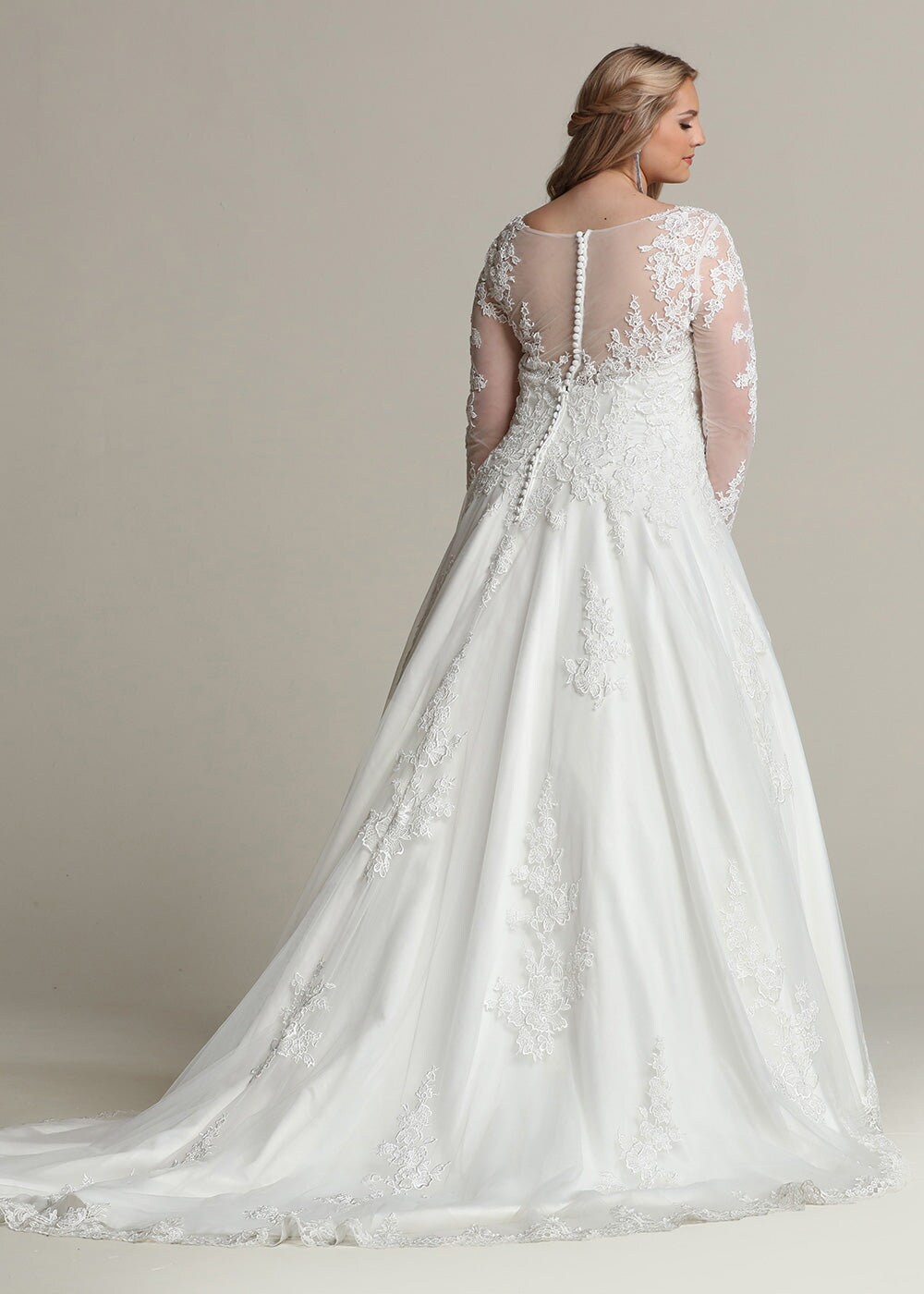 Alvinea™ | Lace-Trim A-Line Dress