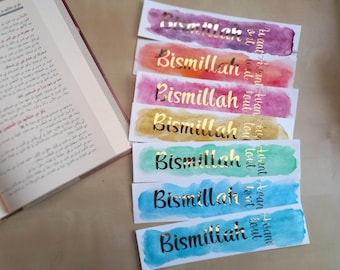 Islamic Bookmark gift for muslim inspiration from the Quran with islamic quote islamic celebration favors