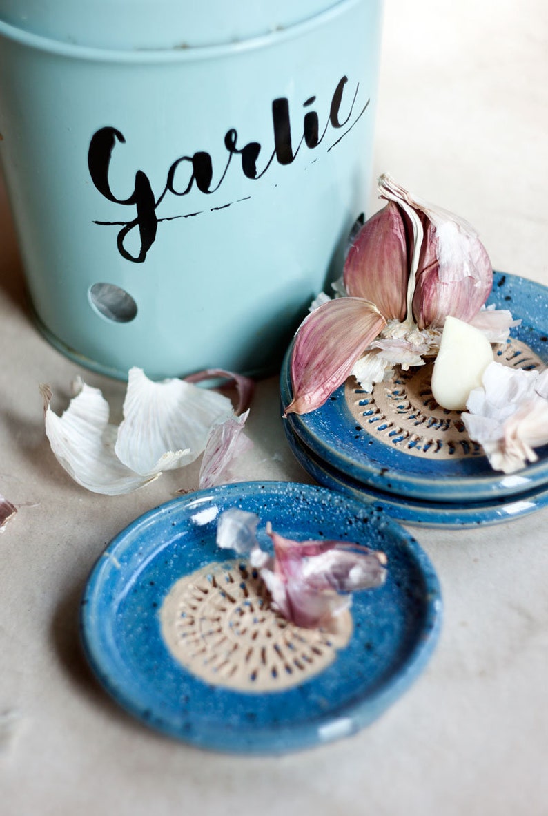 Ceramic garlic grater plate hand made ginger grater Kitchen dish Ceramic kitchen helper Gift for masterchef Pottery dish image 7