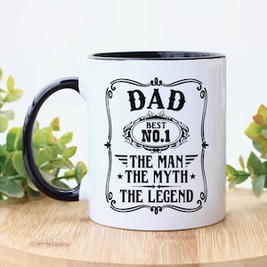 Dad The Man The Myth The Legend Mug | Best Dad Mug | #1 Dad Mug | Coffee Mug for Dad | Ceramic Coffee Cup | Father&#39;s Day | Birthday Gift