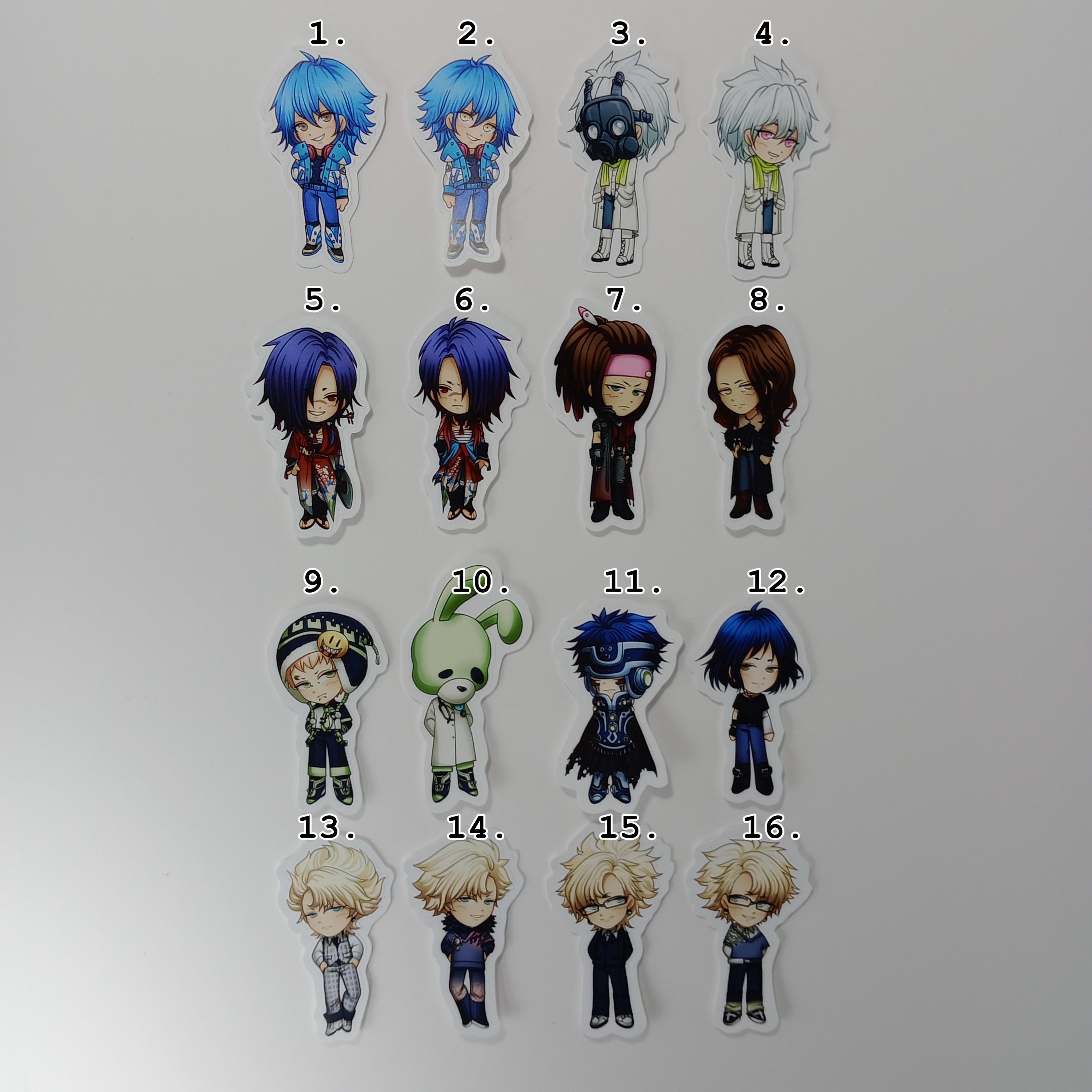 Dramatical Murder Chibi Stickers - Etsy