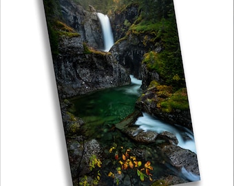 Waterfall Canvas Print: Rainforest Landscape Wall Art