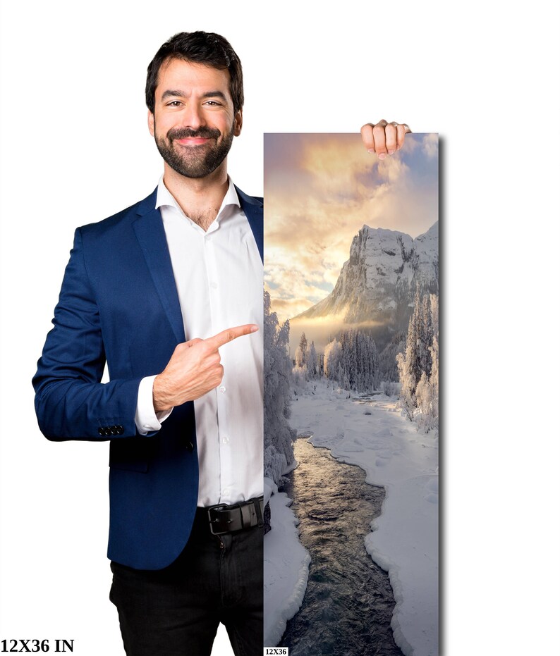 Wall Art Mountains Canvas Print Mountains Landscape Wall Art Winter