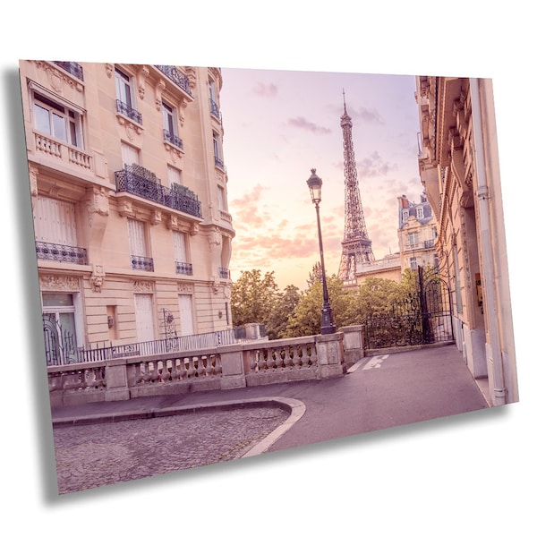 Paris Photography, Eiffel Tower at Dawn, Paris Fine Art Photograph, Wall Art, French Home Decor, Paris Poster, Paris Travel Photo, Canvas