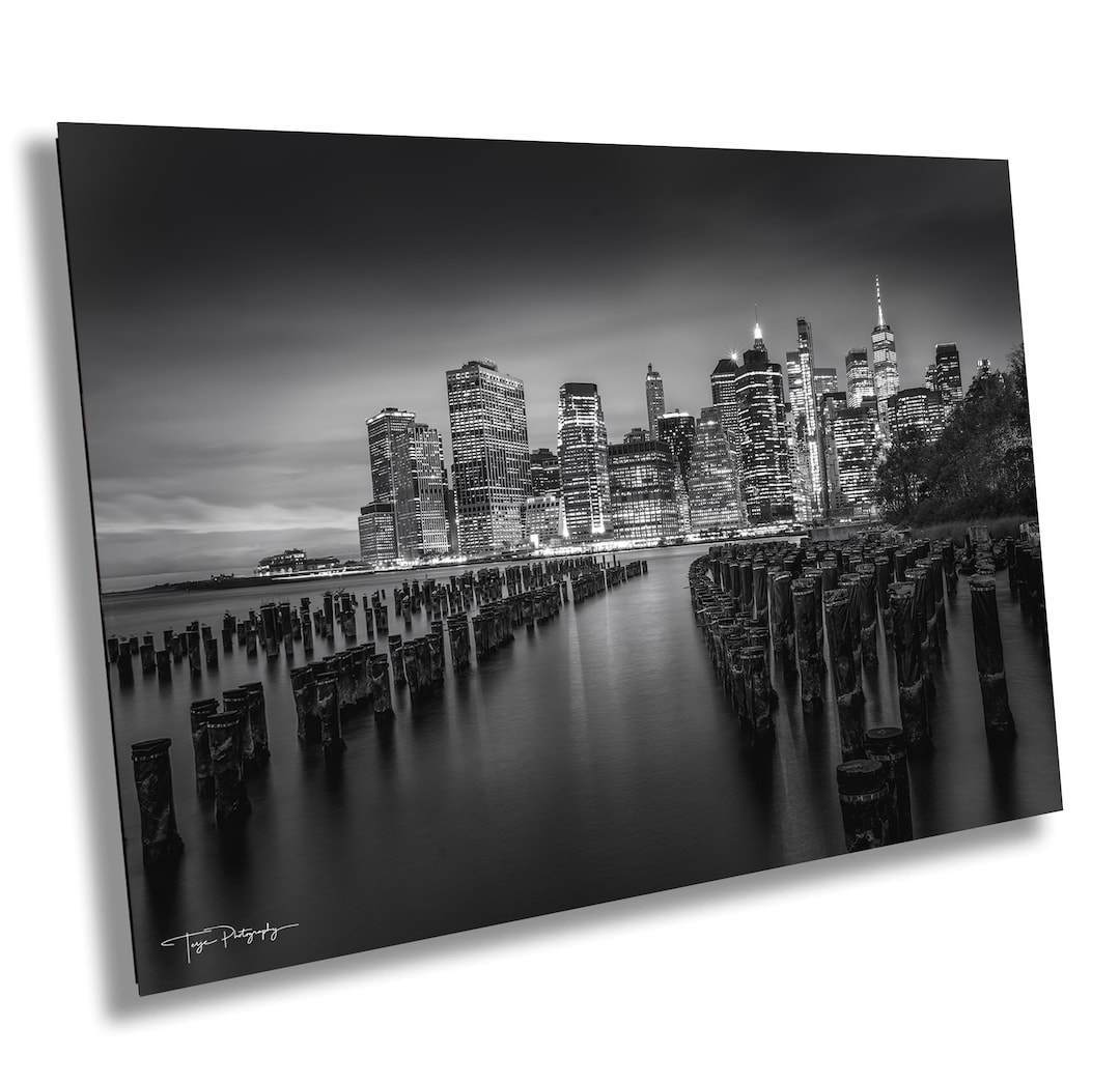 Manhattan Skyline Black and White Photography: New York Cityscape Wall ...
