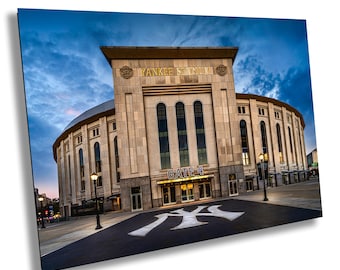 Yankees de Nueva York (NY), Atardecer en el estadio de los Yankees, Arte mural de los Yankees, Impresión de béisbol, Impresión/Lienzo/Acrílico/Metal