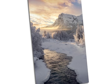 Wall Art Mountains Canvas Print Mountains Landscape Wall Art Winter Mountain Photo Prints Landscape Mountain Wall Decor Home or Office