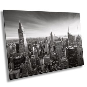 Impression de voyage à New York, affiche de New York en noir et blanc, impression d'horizon de New York, art mural new-yorkais minimaliste, impression murale new-yorkaise, art cadeau
