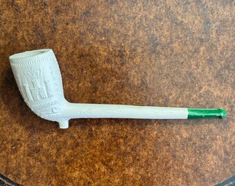 Clay Pipe Made in England Castle Design Unsmoked