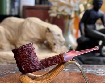 Savinelli Estella Pipe 515 KS Paneled Square Shank Billiard Italy