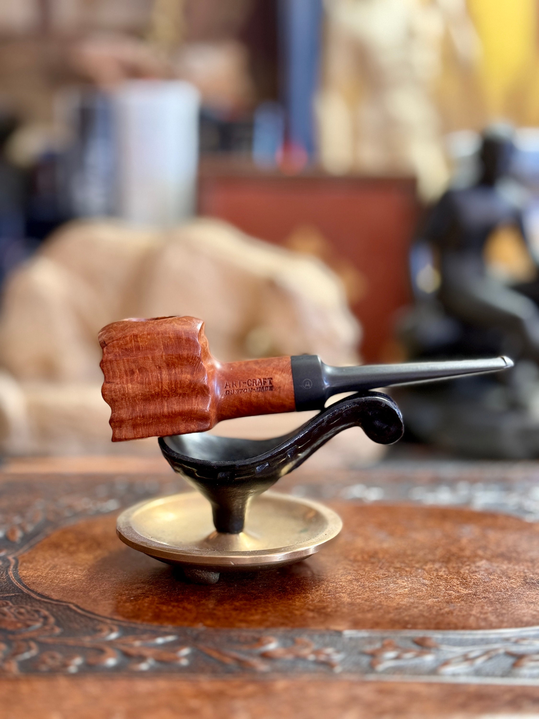 craft tobacco Art Craft Custom Made Briar Tobacco Pipe Unsmoked