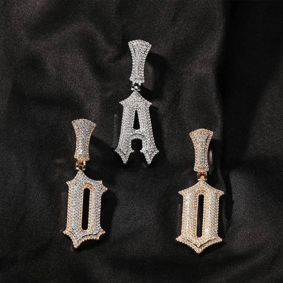 Trapstar Letter Spiny Letter AZ Name Pendant DIY Initial Etsy Norway