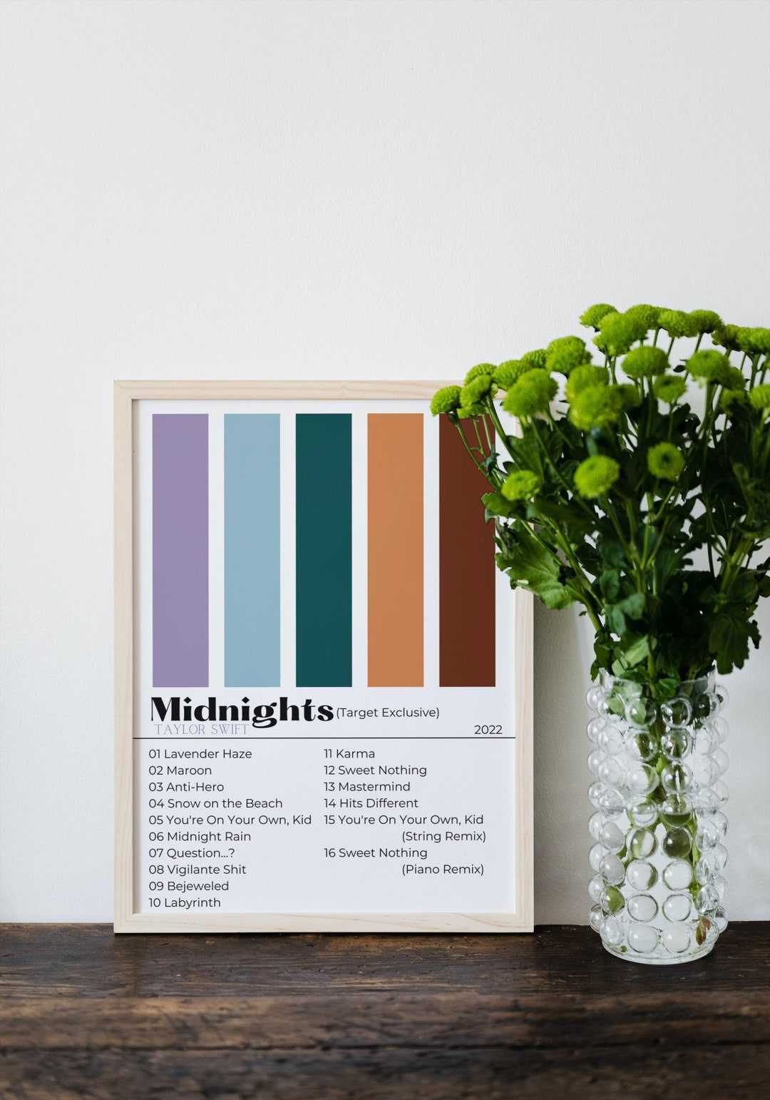 Taylor Swift Midnights Target Exclusive Album Color Poster Etsy