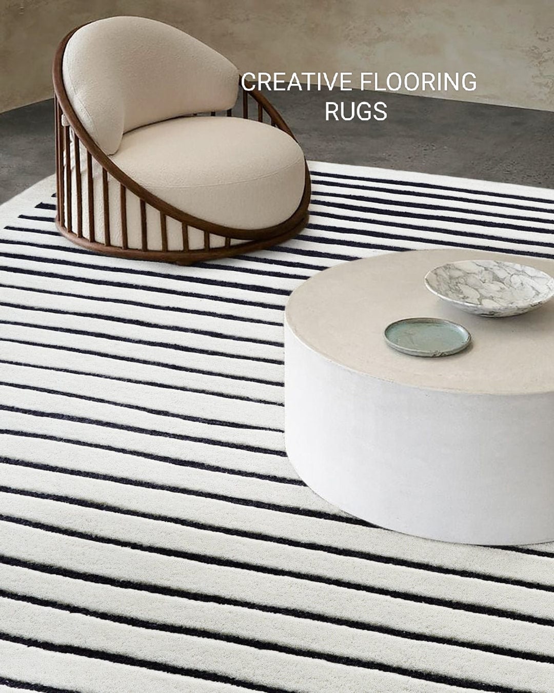 Strip Design Rugs Strip Pattern Carpet Handmade Rug, Tuffted Carpet, Woolen Rugs, Living ...
