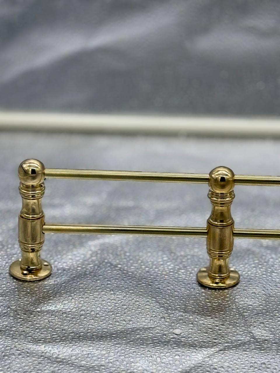 Unlacquered Brass Gallery Rail | Kitchen Fiddle Tipping Shelf Rail ...