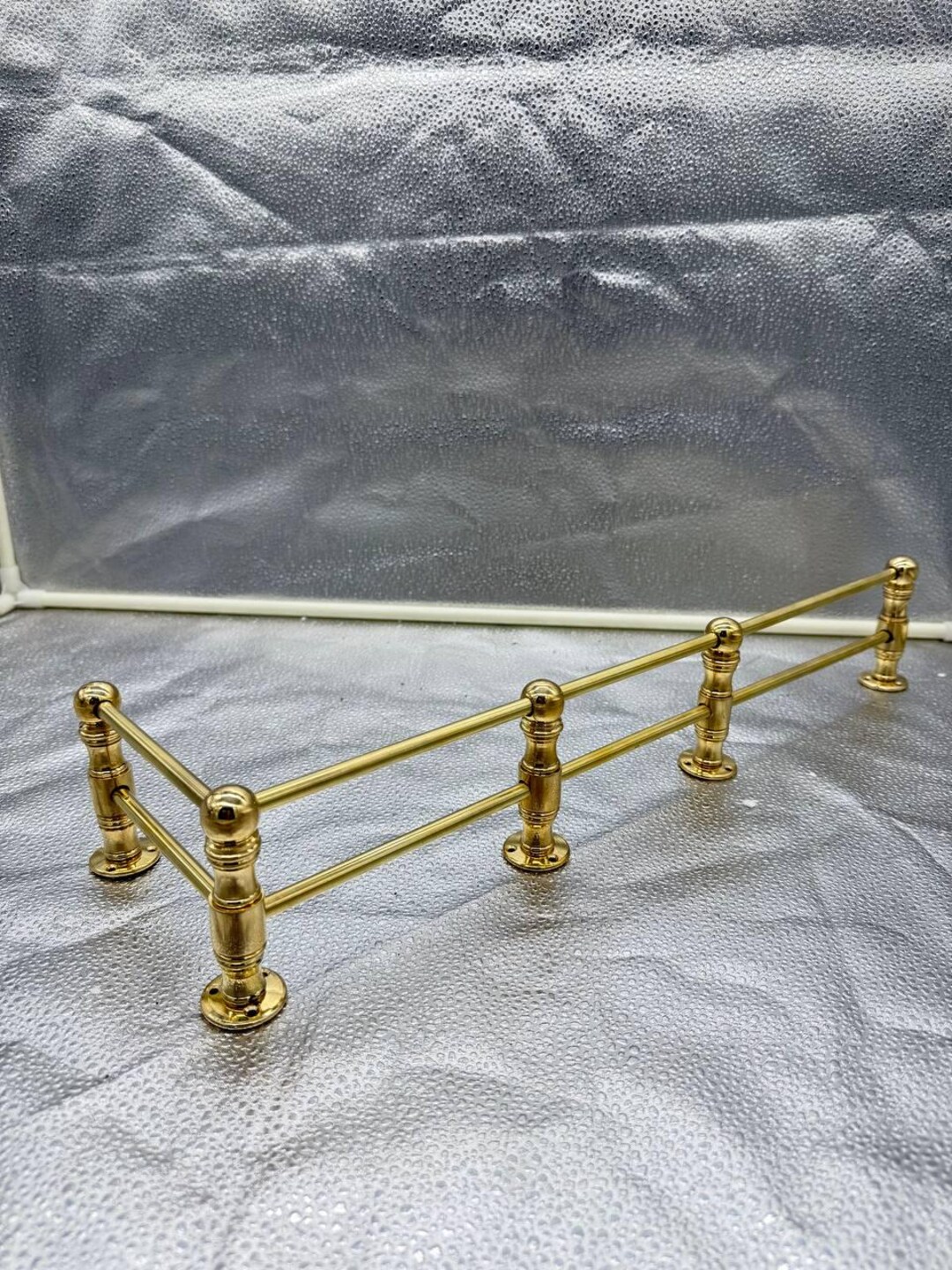 Cook Top Fiddle Rails Unlacquered Brass Gallery Rail | Kitchen Fiddle Tipping Shelf Rail ...