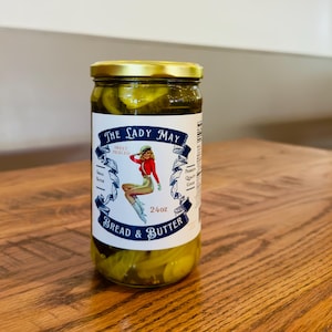 Sweet Bread & Butter Pickle Slices | 24oz | Classic Sweet, Tangy Pickles | Small Batch Gourmet Pickles