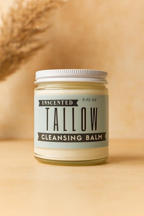 Dual-Use Tallow Balm | Cleanser + Moisturizer |  Handmade Skincare for All Skin Types