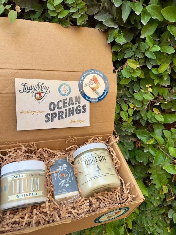 Vanilla Tallow Gift Box - "Purity" Essential Gift Set