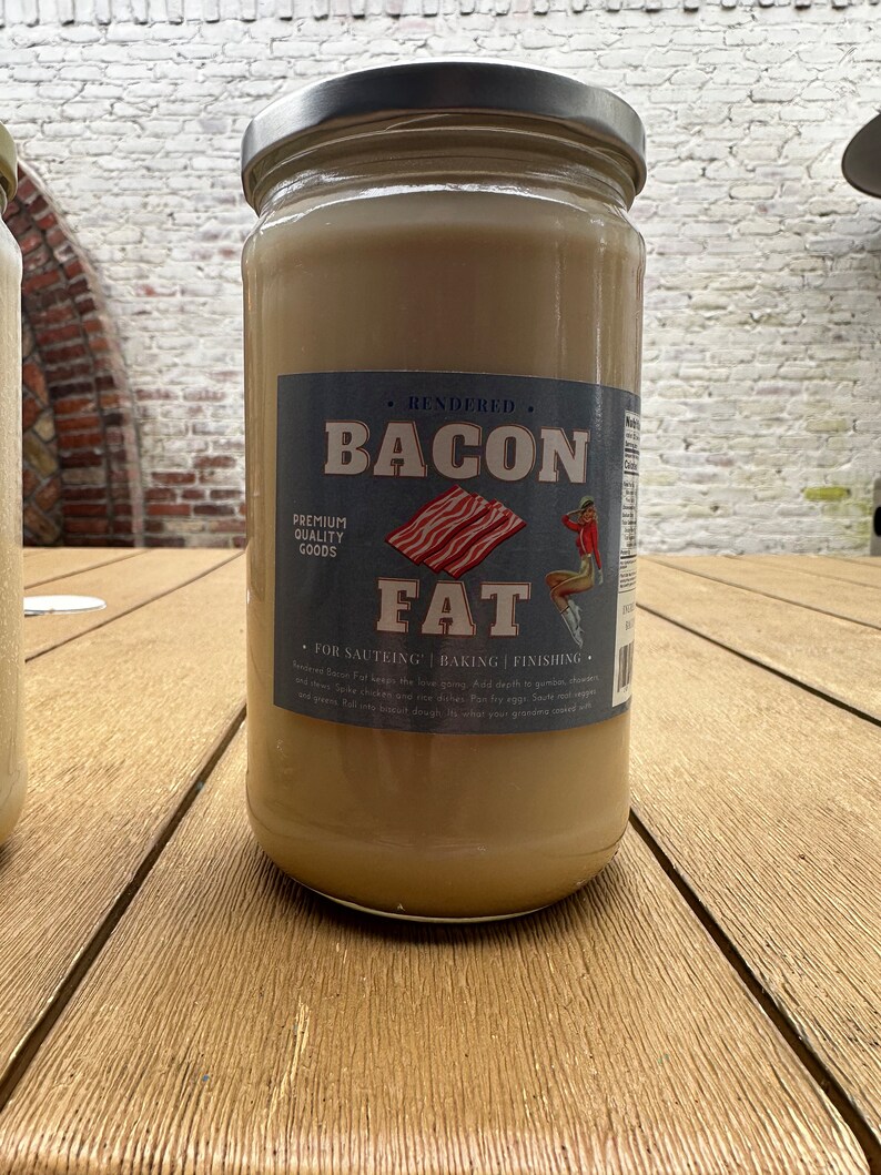 Rendered Bacon Fat 24oz for Sautéing Baking and Finishing Etsy