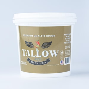 Unscented Beef Tallow, 2 lbs 100% Natural & Pure for soaps, candle, skincare  DIY by Lady May Tallow