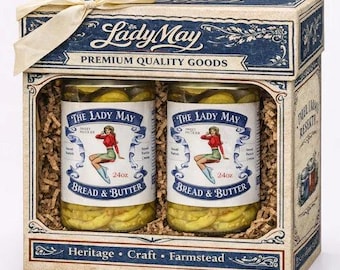 Bread & Butter Pickles 2 Pack | 24 oz Jars of Southern Sweet Pickle Slices | Small Batch Kirby Cucumber Pickles from Our Restaurant