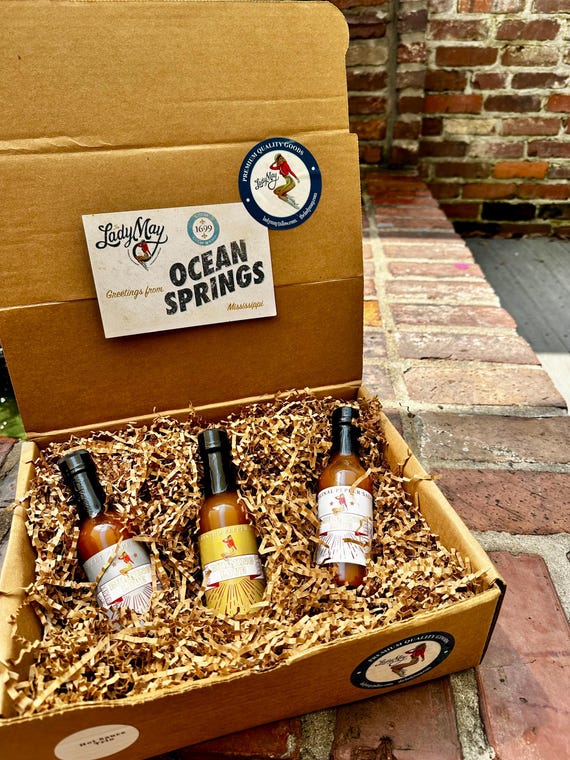 Gourmet Hot Sauce Sampler – 3 Flavor Gift Box – Sweet Heat, Habanero, Original