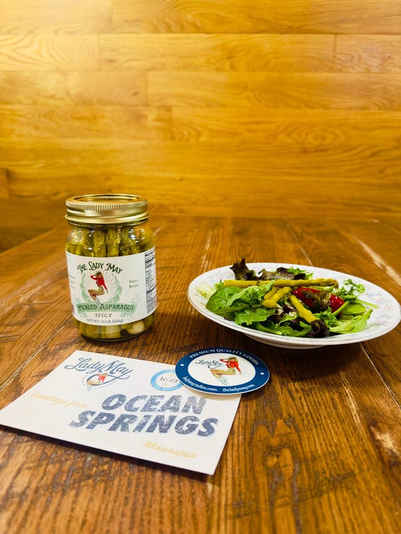 Southern Spicy Pickled Asparagus | The Lady May Premium Quality Goods