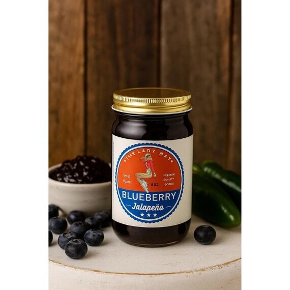 Southern Blueberry Jalapeño Pepper Jelly |8oz| Small Batch, All Natural