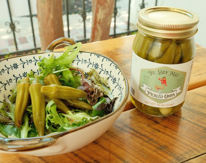 Featured listing image: Southern Pickled Okra | The Lady May Premium Quality Goods - Small Batch, All natural 16oz Jar