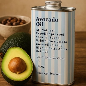 Avocado Oil – Natural Cold-Pressed Carrier Oil for DIY Serums, Balms & Beauty