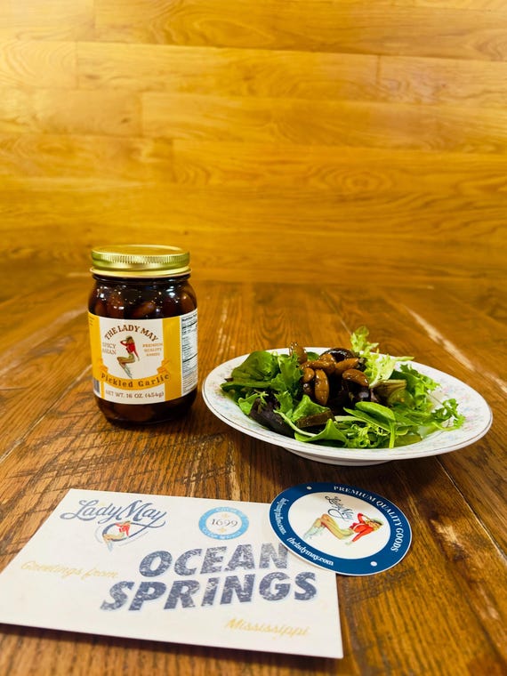 Southern Spicy Asian Pickled Garlic | The Lady May Premium Quality Goods