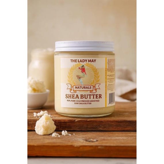 Shea Butter – Pure, Raw,  Cold-Pressed | Deep Moisture for Dry Skin, Hair & Beauty Creations