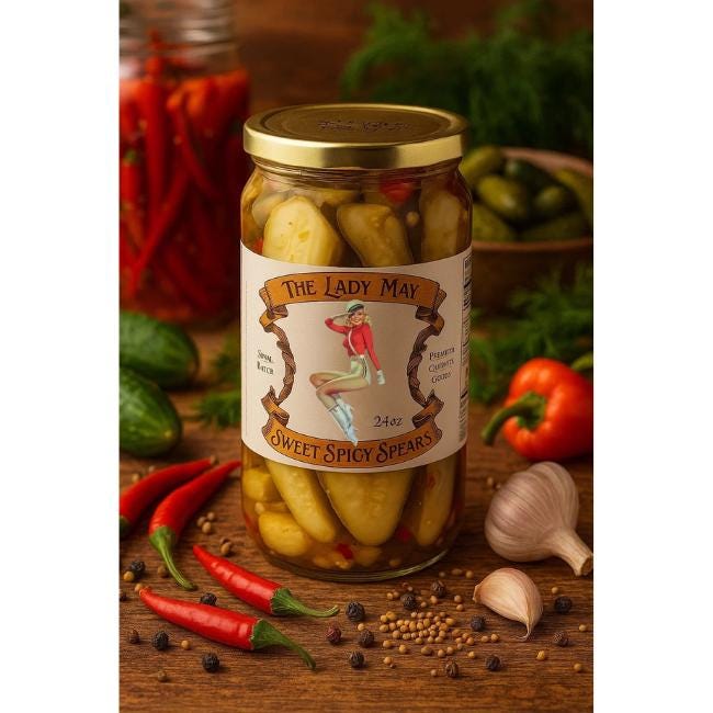 Sweet & Spicy Pickle Spears – 24oz Jar
