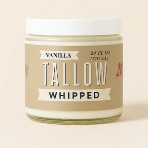 Vanilla Whipped Tallow Moisturizer - 120,000+ Sold | Premium Beef Tallow Skincare | Lady May Tallow