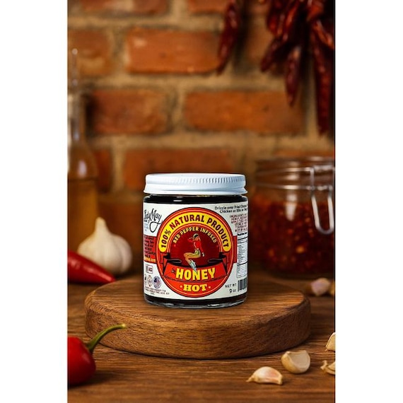 Hot Red Pepper Infused Honey - 9oz - Small Batch Honey