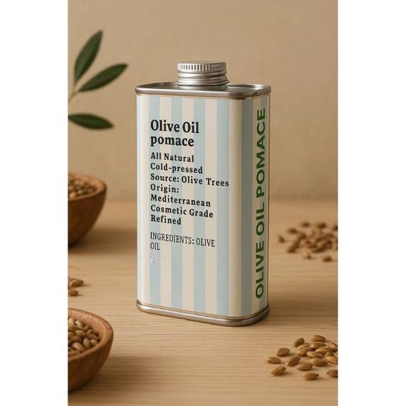 Olive Oil Pomace -  Natural Cold-Pressed Carrier Oil for DIY Serums, Balms & Beauty